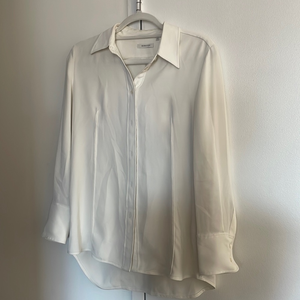 Babaton oversize white button down S
